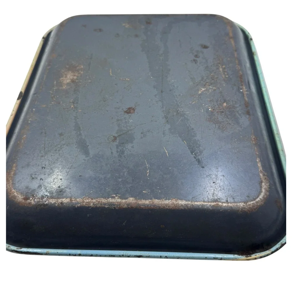 Set of 2 Vintage Coca Cola Metal Trays Have a Coke Waitress Rustic Patina Decor